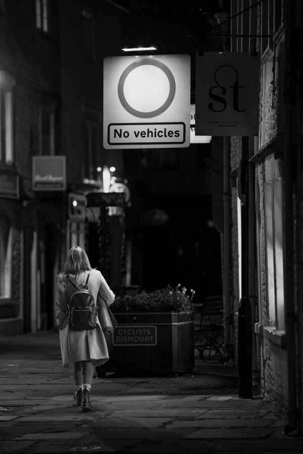 No Vehicles, No Cyclists only Walking......